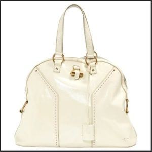 YSL Ivory Large Muse Bag